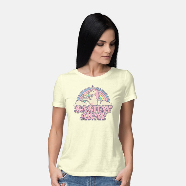 Sashay Away-womens basic tee-Thiago Correa
