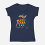 Ready, Fight-womens v-neck tee-Mathiole