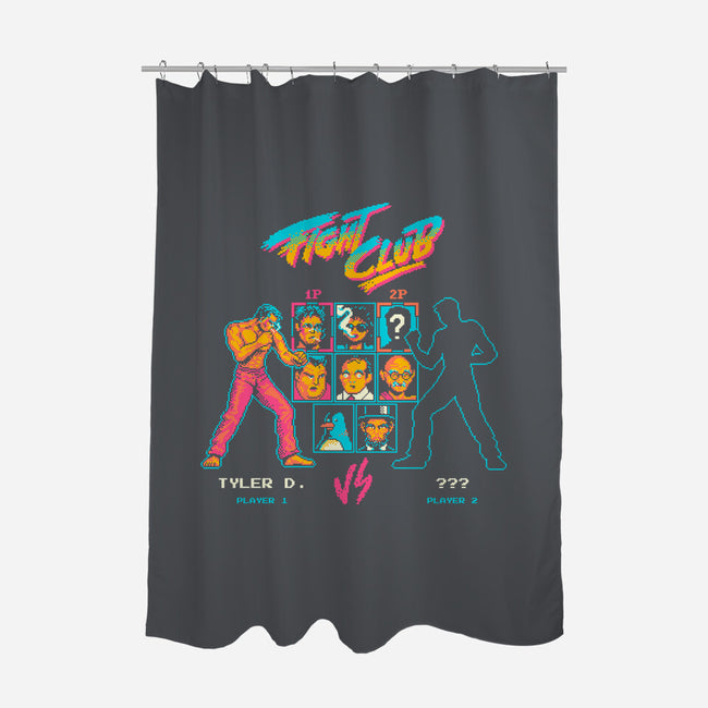 Ready, Fight-none polyester shower curtain-Mathiole