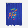 Ready, Fight-none polyester shower curtain-Mathiole
