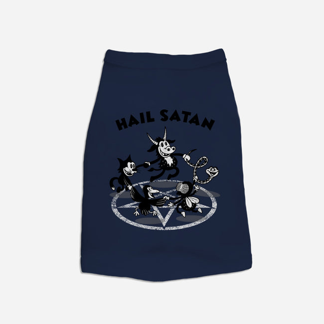 Hail Satan-cat basic pet tank-Paul Simic