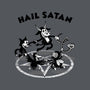 Hail Satan-womens fitted tee-Paul Simic