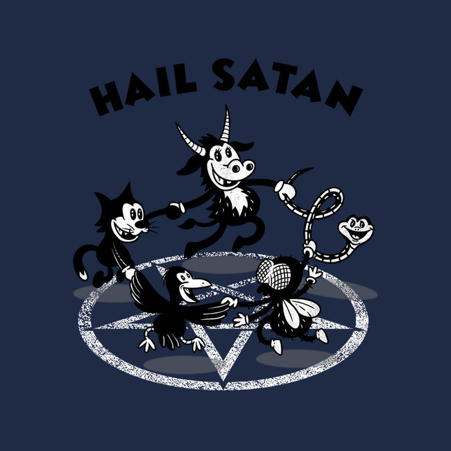 Hail Satan-none removable cover w insert throw pillow-Paul Simic