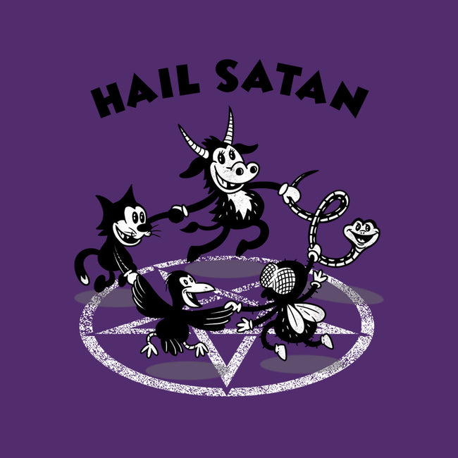 Hail Satan-womens fitted tee-Paul Simic