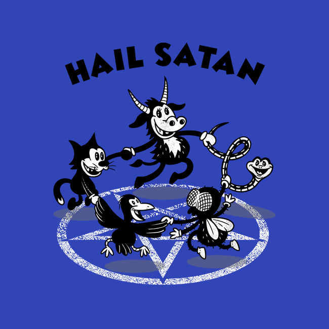 Hail Satan-womens fitted tee-Paul Simic