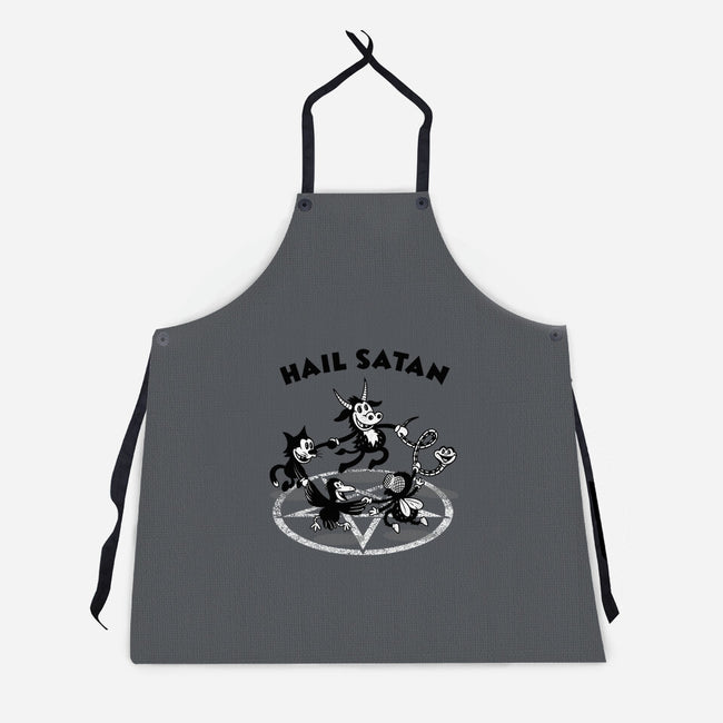 Hail Satan-unisex kitchen apron-Paul Simic