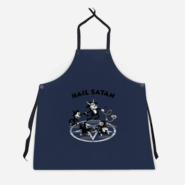 Hail Satan-unisex kitchen apron-Paul Simic