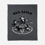 Hail Satan-none fleece blanket-Paul Simic