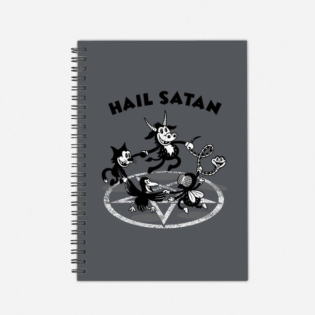 Hail Satan-none dot grid notebook-Paul Simic