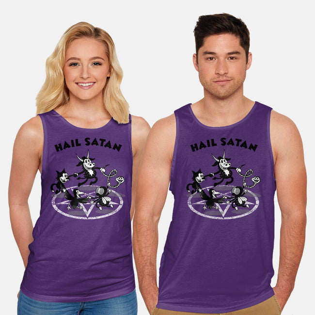 Hail Satan-unisex basic tank-Paul Simic