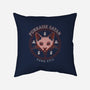 Purraise Satan-none removable cover throw pillow-Thiago Correa