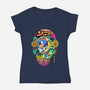 Sonic Speed-womens v-neck tee-iqbalgarint