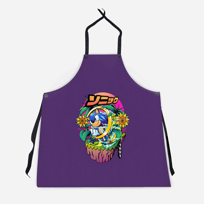 Sonic Speed-unisex kitchen apron-iqbalgarint