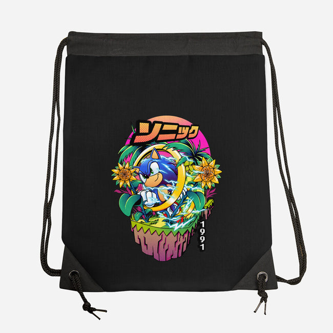 Sonic Speed-none drawstring bag-iqbalgarint