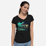 Fun On A Bun-womens v-neck tee-SeamusAran