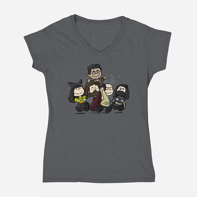 VampNuts-womens v-neck tee-MarianoSan