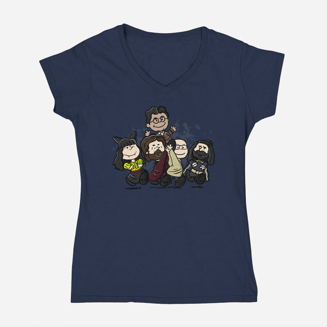VampNuts-womens v-neck tee-MarianoSan