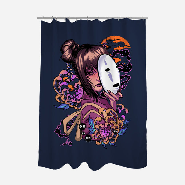 Chihiro Spirit-none polyester shower curtain-heydale