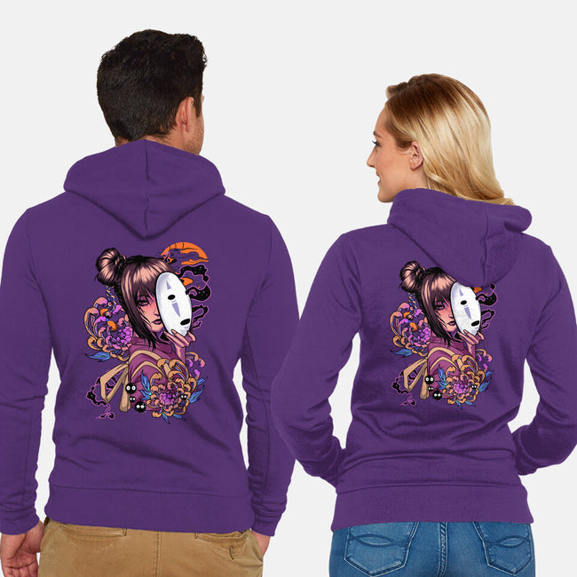 Chihiro Spirit-unisex zip-up sweatshirt-heydale
