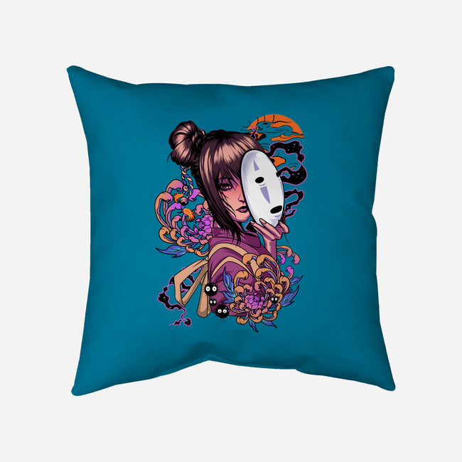 Chihiro Spirit-none removable cover w insert throw pillow-heydale