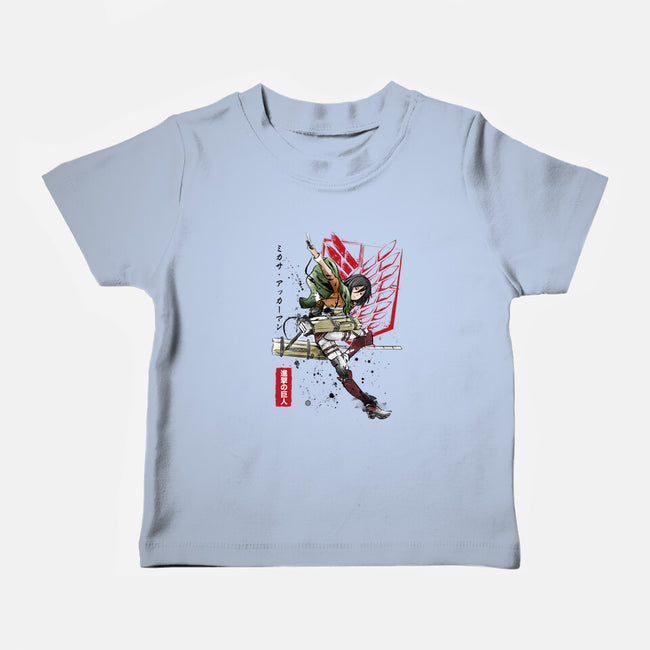 Soldier Mikasa-baby basic tee-DrMonekers