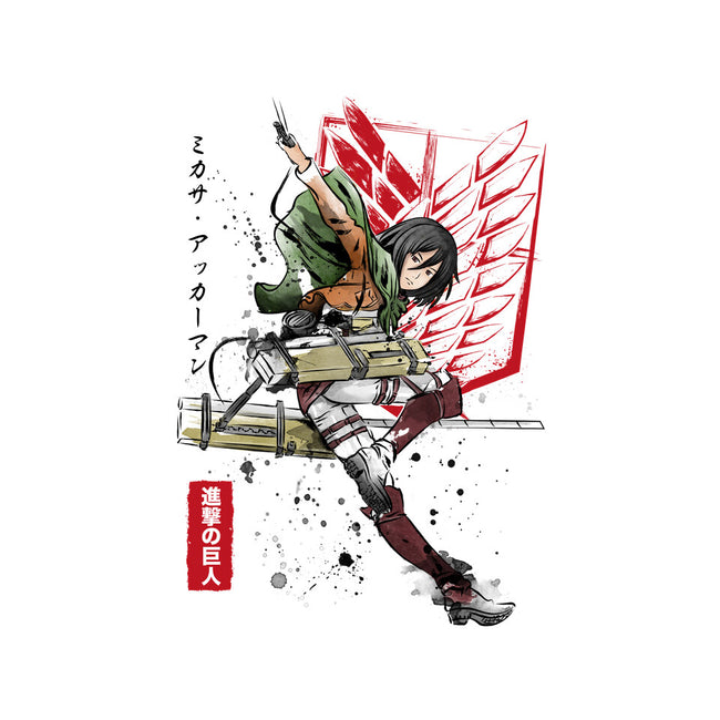 Soldier Mikasa-womens off shoulder sweatshirt-DrMonekers