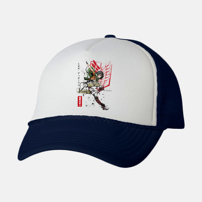 Soldier Mikasa-unisex trucker hat-DrMonekers