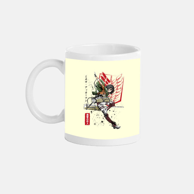 Soldier Mikasa-none glossy mug-DrMonekers
