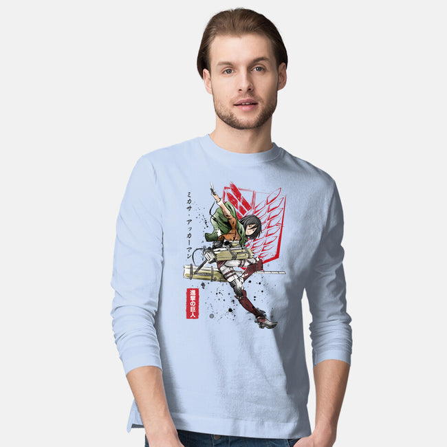 Soldier Mikasa-mens long sleeved tee-DrMonekers