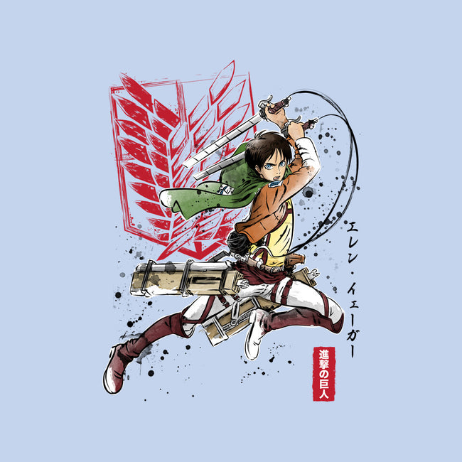 Soldier Eren-none removable cover w insert throw pillow-DrMonekers