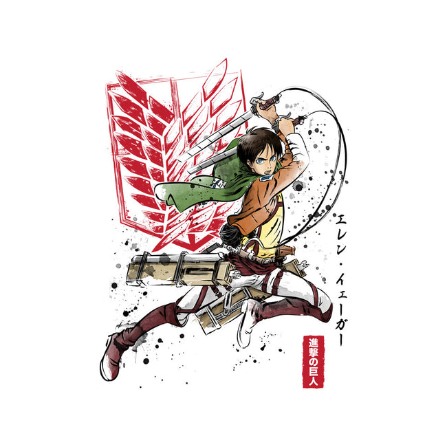 Soldier Eren-youth basic tee-DrMonekers