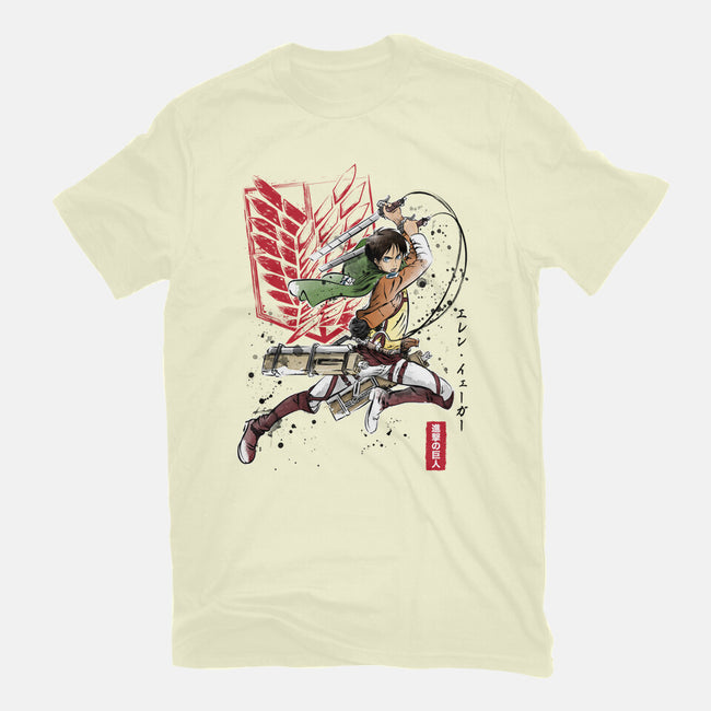 Soldier Eren-youth basic tee-DrMonekers