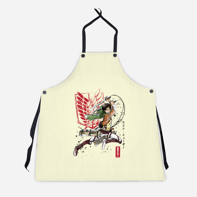 Soldier Eren-unisex kitchen apron-DrMonekers