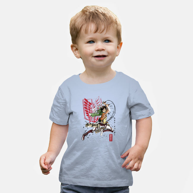 Soldier Eren-baby basic tee-DrMonekers