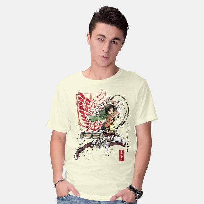 Soldier Eren-mens basic tee-DrMonekers