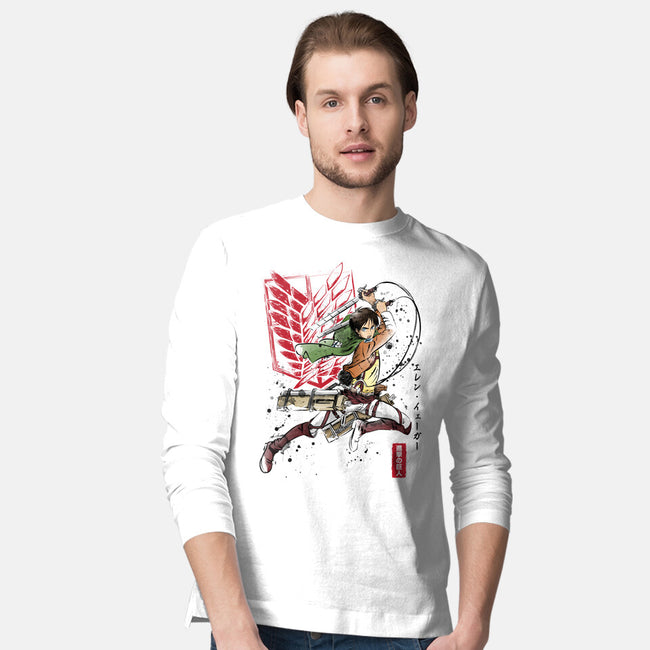 Soldier Eren-mens long sleeved tee-DrMonekers