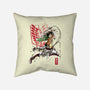 Soldier Eren-none removable cover w insert throw pillow-DrMonekers