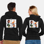 Friendz-unisex zip-up sweatshirt-Angel Rotten