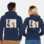 Friendz-unisex zip-up sweatshirt-Angel Rotten