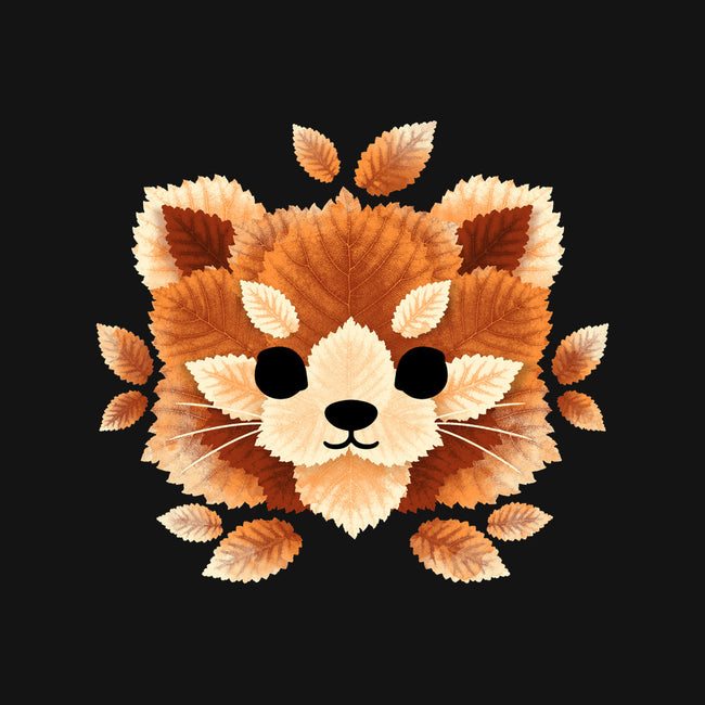 Red Panda Of Leaves-none beach towel-NemiMakeit