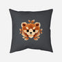 Red Panda Of Leaves-none removable cover throw pillow-NemiMakeit