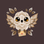 Owl Mail Of Leaves-none glossy sticker-NemiMakeit