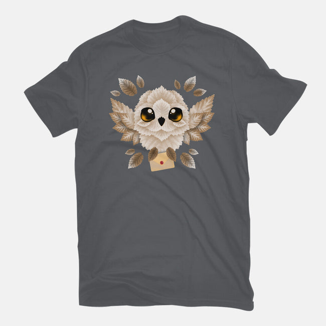 Owl Mail Of Leaves-mens heavyweight tee-NemiMakeit