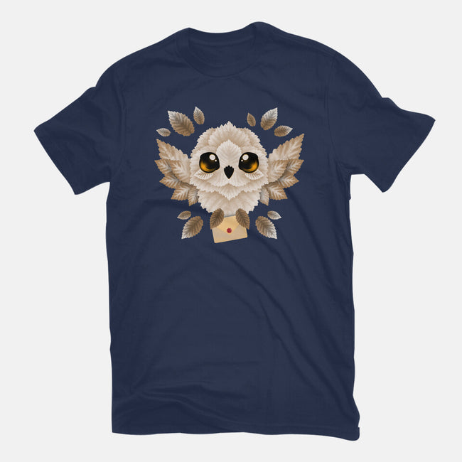 Owl Mail Of Leaves-womens fitted tee-NemiMakeit