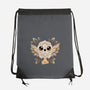 Owl Mail Of Leaves-none drawstring bag-NemiMakeit