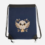 Owl Mail Of Leaves-none drawstring bag-NemiMakeit