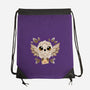 Owl Mail Of Leaves-none drawstring bag-NemiMakeit