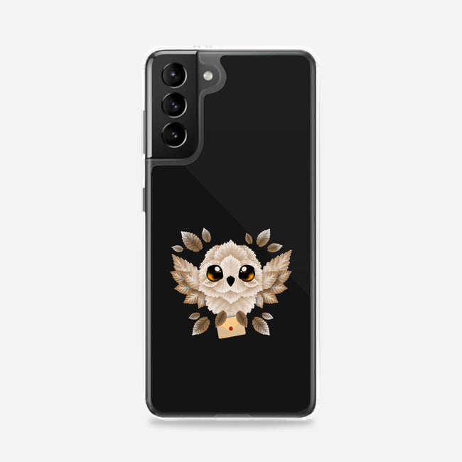 Owl Mail Of Leaves-samsung snap phone case-NemiMakeit