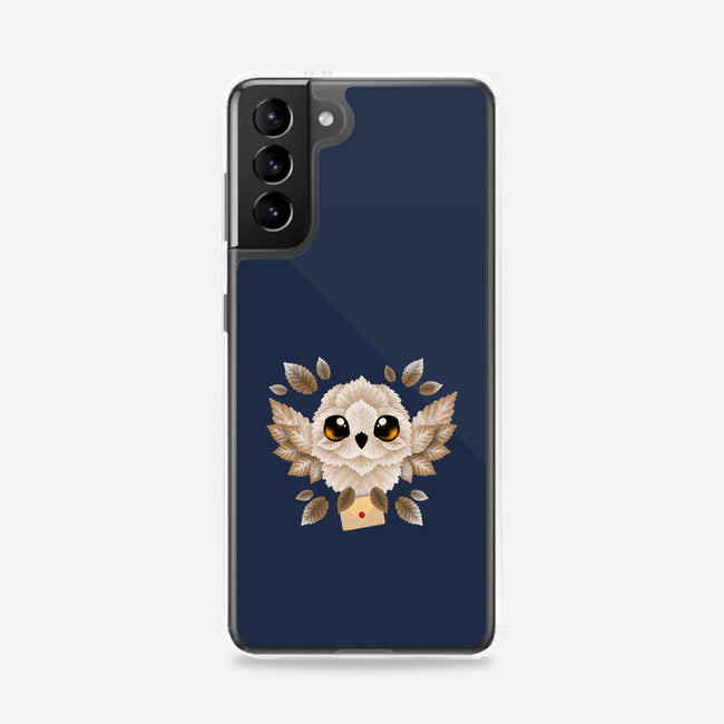 Owl Mail Of Leaves-samsung snap phone case-NemiMakeit