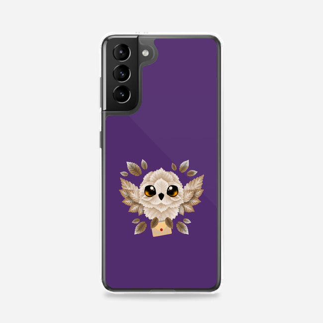 Owl Mail Of Leaves-samsung snap phone case-NemiMakeit